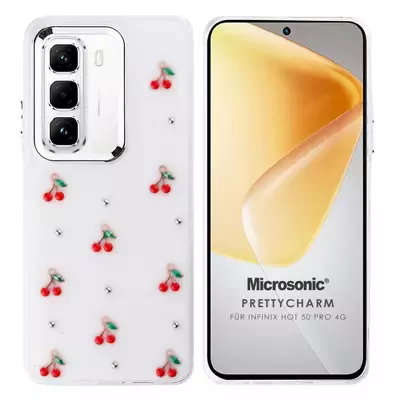 Microsonic Infinix Hot 50 Pro 4G Kılıf PrettyCharm Cherry