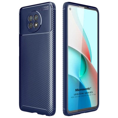 Microsonic Xiaomi Redmi Note 9 5G Kılıf Legion Series Lacivert