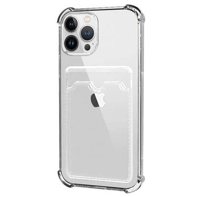 Microsonic Apple iPhone 13 Pro Max Card Slot Shock Kılıf Şeffaf