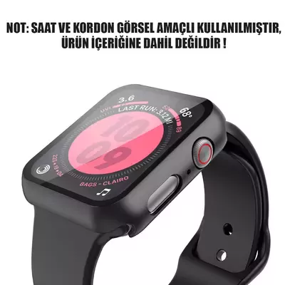 Microsonic Apple Watch Ultra 2 Kılıf Matte Premium Slim WatchBand Siyah