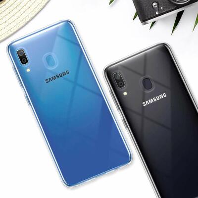 Microsonic Samsung Galaxy A20E Kılıf Transparent Soft Beyaz