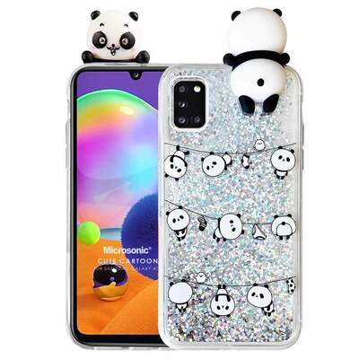 Microsonic Samsung Galaxy A31 Kılıf Cute Cartoon Panda