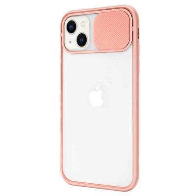 Microsonic Apple iPhone 13 Mini Kılıf Slide Camera Lens Protection Pembe