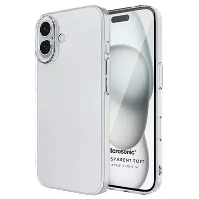 Microsonic Apple iPhone 16 Kılıf Transparent Soft Şeffaf