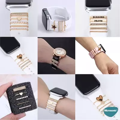 Microsonic Apple Watch Ultra Kordon Aksesuarı Love Charm