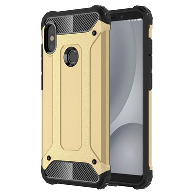 Microsonic Xiaomi Redmi Note 5 Pro Kılıf Rugged Armor Gold