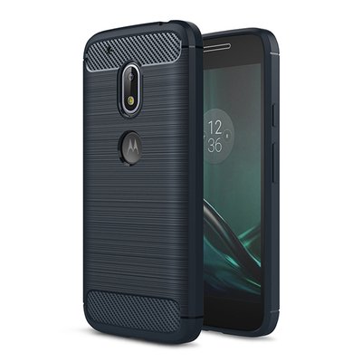 Microsonic Motorola Moto G4 Kılıf Room Silikon Lacivert