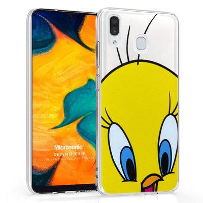 Microsonic Samsung Galaxy A30 Desenli Kılıf Sevimli Civciv