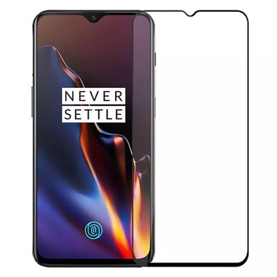 Microsonic OnePlus 6T Kavisli Temperli Cam Ekran Koruyucu Film Siyah