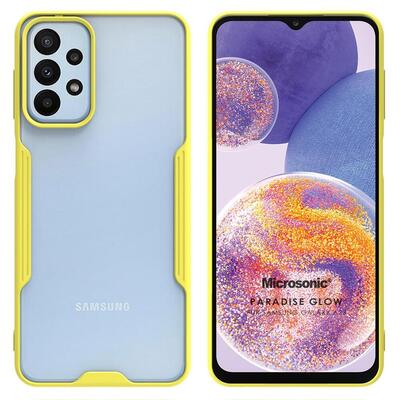 Microsonic Samsung Galaxy A23 Kılıf Paradise Glow Sarı