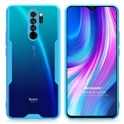 Microsonic Xiaomi Redmi Note 8 Pro Kılıf Paradise Glow Turkuaz