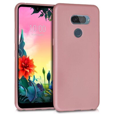 Microsonic LG K40S Kılıf Matte Silicone Rose Gold