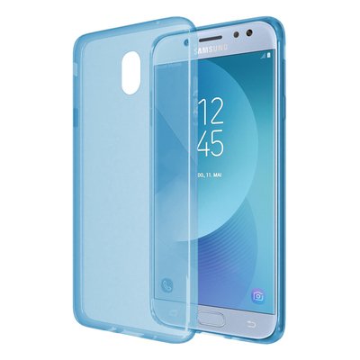 Microsonic Samsung Galaxy J7 Pro Kılıf Transparent Soft Mavi