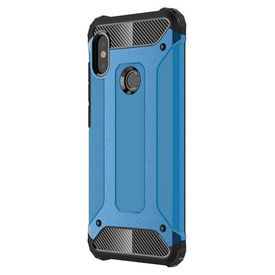 Microsonic Xiaomi Redmi Note 5 Pro Kılıf Rugged Armor Mavi