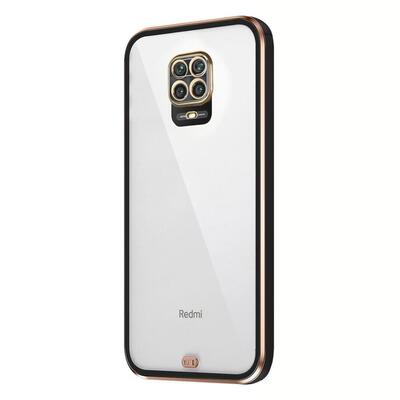 Microsonic Xiaomi Redmi Note 9 Pro Max Kılıf Laser Plated Soft Siyah