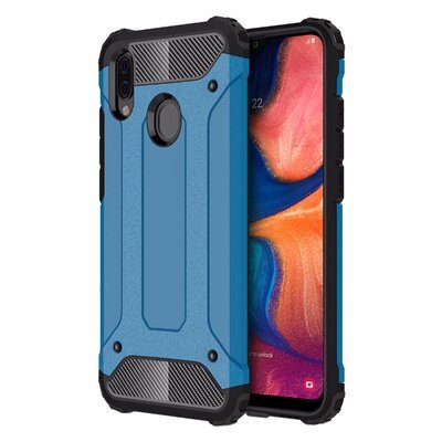 Microsonic Samsung Galaxy A20E Kılıf Rugged Armor Mavi