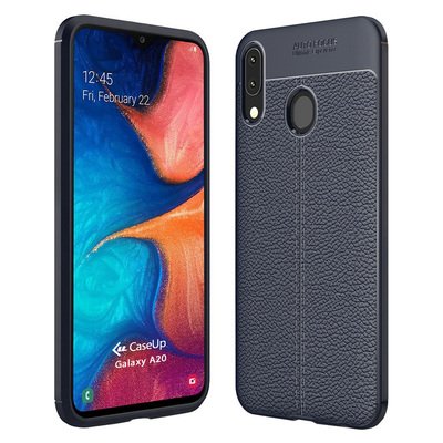 CaseUp Samsung Galaxy A20 Kılıf Niss Silikon Lacivert