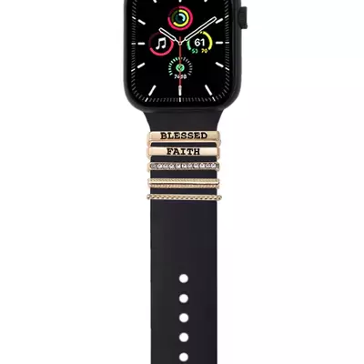 Microsonic Apple Watch Ultra Kordon Aksesuarı Blessed Faith Charm Gold