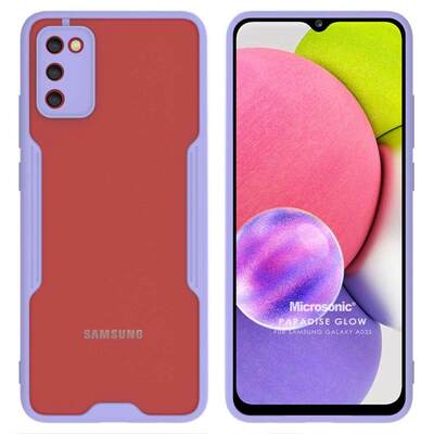 Microsonic Samsung Galaxy A03S Kılıf Paradise Glow Lila