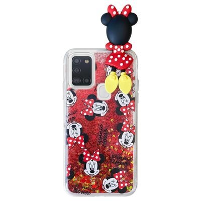 Microsonic Samsung Galaxy A21s Kılıf Cute Cartoon Minnie Mouse