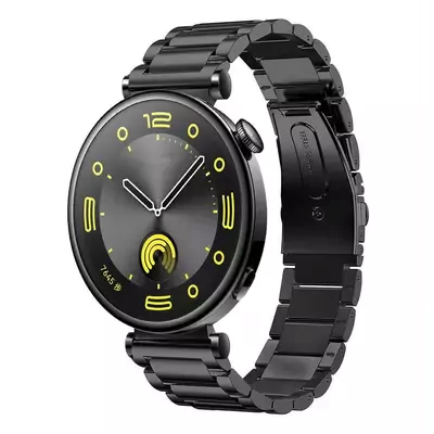 Microsonic Huawei Watch 5 42mm Metal Stainless Steel Kordon Siyah