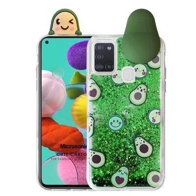 Microsonic Samsung Galaxy A21s Kılıf Cute Cartoon Avakado