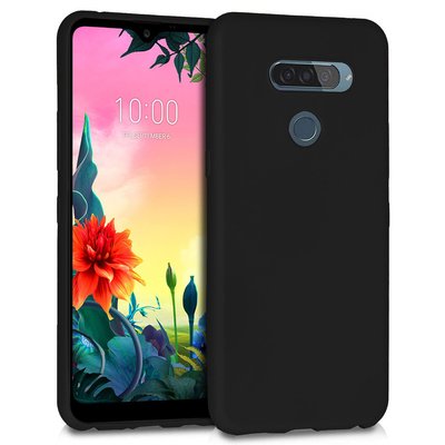 Microsonic LG K50S Kılıf Matte Silicone Siyah