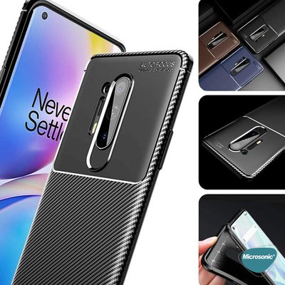 Microsonic OnePlus 8 Pro Kılıf Legion Series Kahverengi