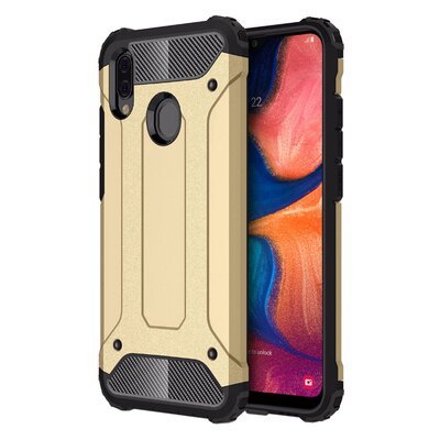 Microsonic Samsung Galaxy A20E Kılıf Rugged Armor Gold