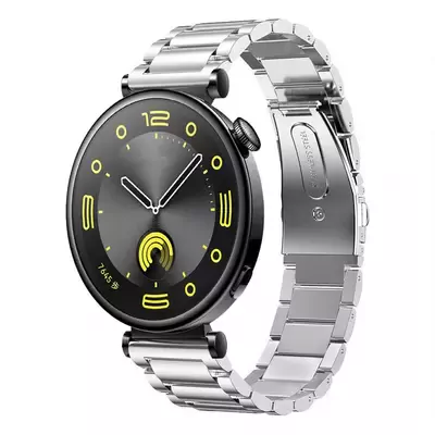 Microsonic Huawei Watch 5 42mm Metal Stainless Steel Kordon Gümüş
