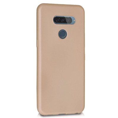 Microsonic LG K50S Kılıf Matte Silicone Gold