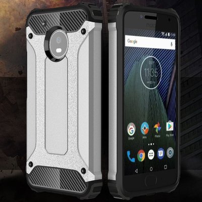 Microsonic Motorola Moto G5 Kılıf Rugged Armor Siyah