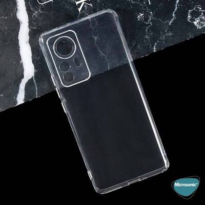 Microsonic Xiaomi Mi 12 Kılıf Transparent Soft Beyaz