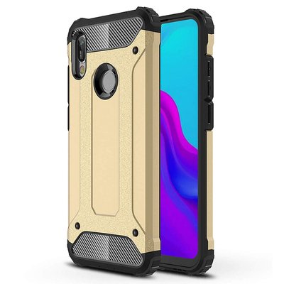 Microsonic Huawei Y6 2019 Kılıf Rugged Armor Gold