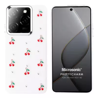 Microsonic Infinix Hot 40 Kılıf PrettyCharm Cherry