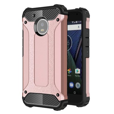 Microsonic Motorola Moto G5 Kılıf Rugged Armor Rose Gold