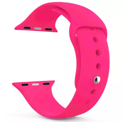 Microsonic Apple Watch Ultra 2 Silikon Kordon Koyu Pembe