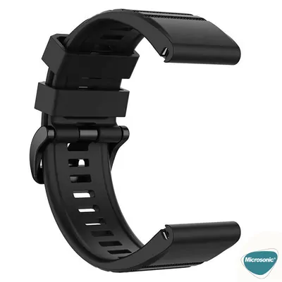 Microsonic Garmin Approach S62 Kordon Quick Fit Strap Band Siyah