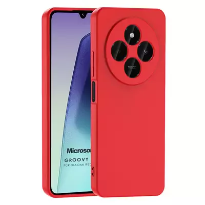 Microsonic Xiaomi Redmi 14C Kılıf Groovy Soft Kırmızı