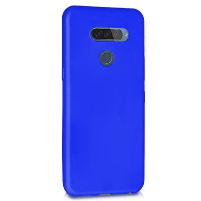 Microsonic LG K50S Kılıf Matte Silicone Mavi