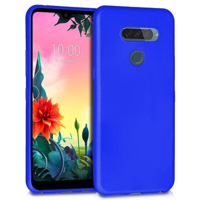 Microsonic LG K50S Kılıf Matte Silicone Mavi