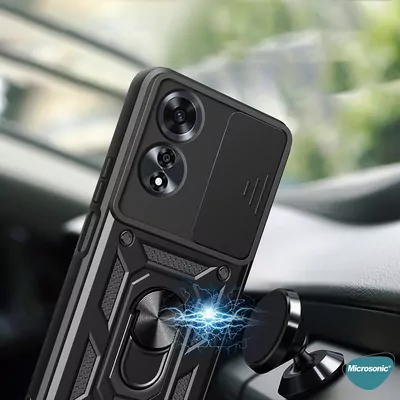 Microsonic Oppo A38 Kılıf Impact Resistant Siyah