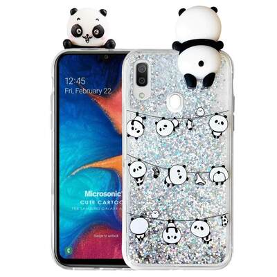 Microsonic Samsung Galaxy M10S Kılıf Cute Cartoon Panda