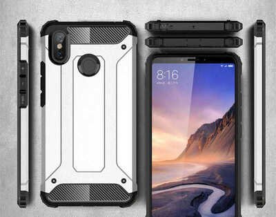 Microsonic Xiaomi Mi Max 3 Kılıf Rugged Armor Rose Gold