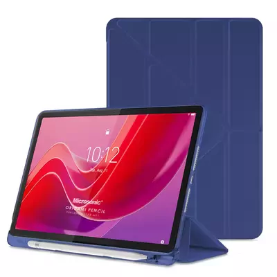 Microsonic Lenovo Idea Tab Pro 12.7 TB-373FU Kılıf Origami Pencil Lacivert
