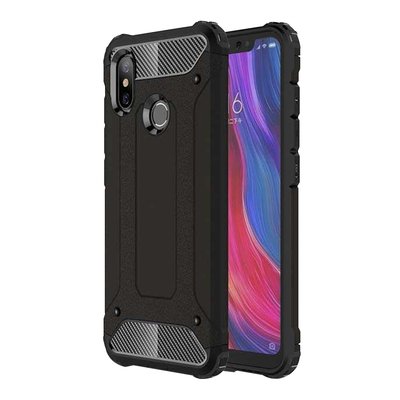 Microsonic Xiaomi Mi 8 Kılıf Rugged Armor Siyah