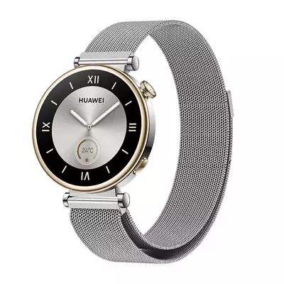 Microsonic Huawei Watch 5 42mm Milanese Loop Kordon Gümüş