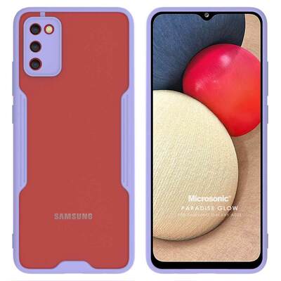 Microsonic Samsung Galaxy A02S Kılıf Paradise Glow Lila