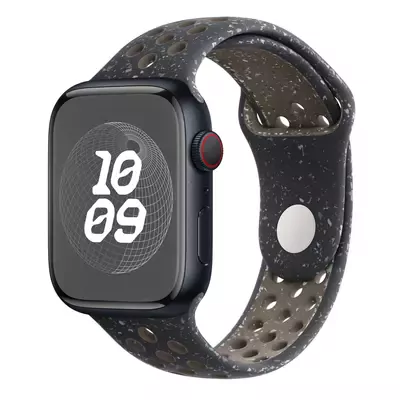 Microsonic Apple Watch Series 8 45mm Kordon Flame Sport Band Siyah