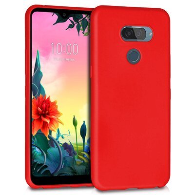 Microsonic LG K50S Kılıf Matte Silicone Kırmızı